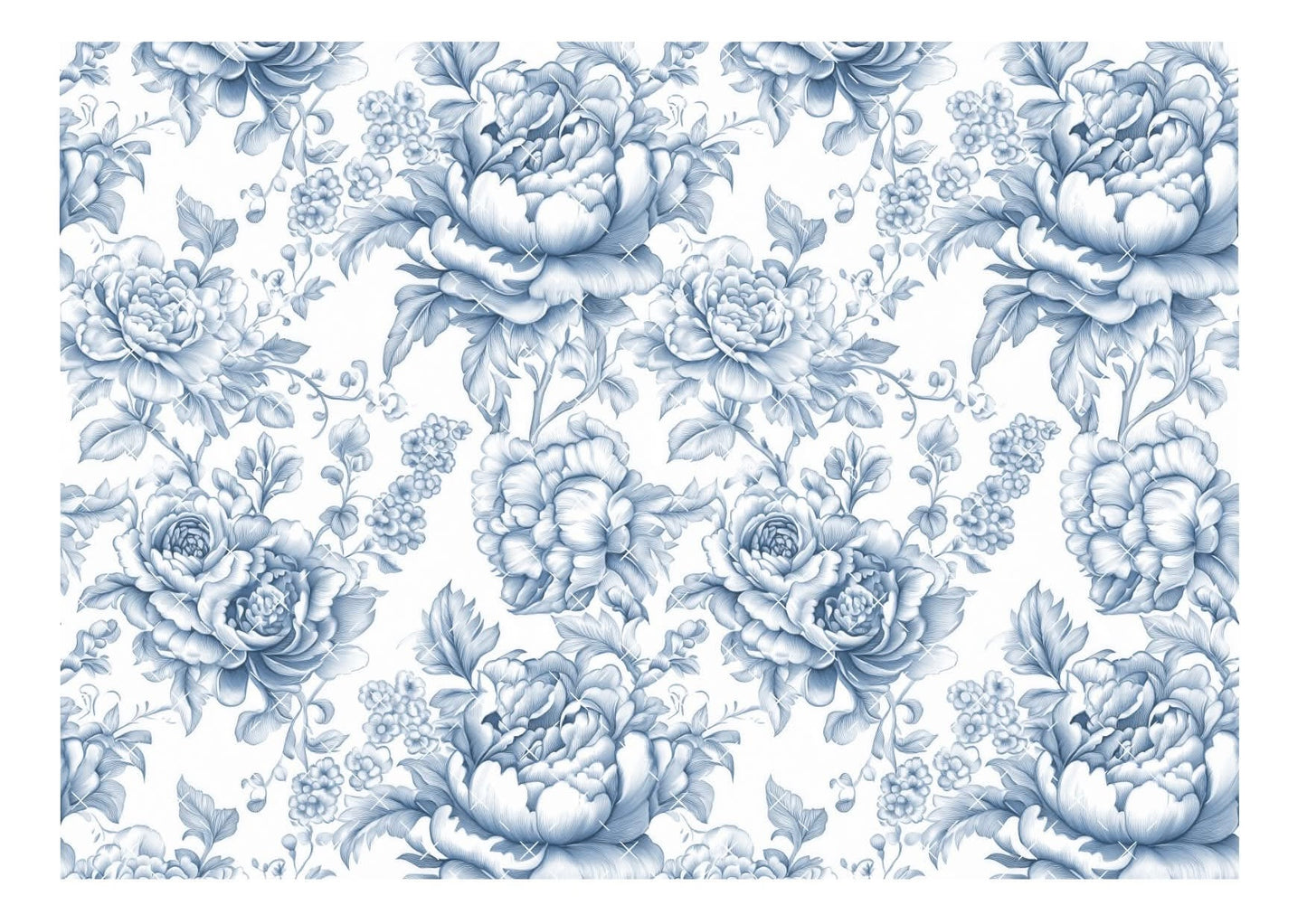 Blue Chinoiserie #3 Icing Sheet Wrap
