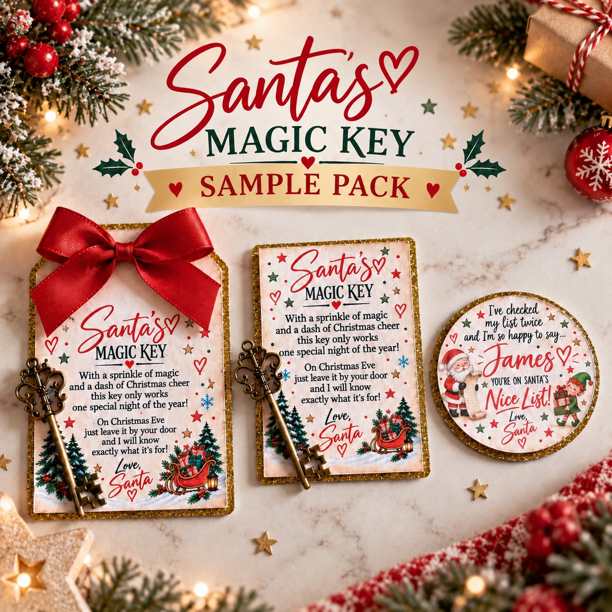 Launch Night - ONE PER CUSTOMER 🎄 Santa’s Magic Key Sample Pack