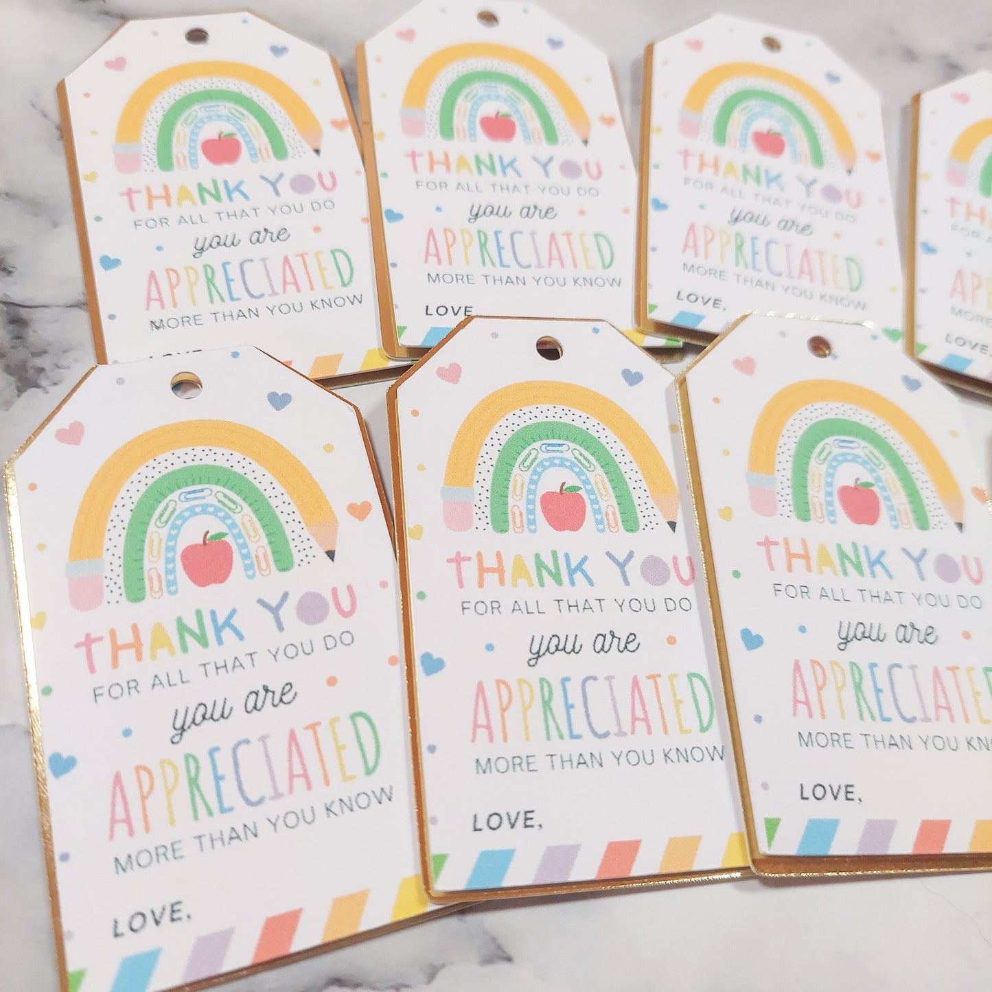 Teacher Thank You Gift Tags