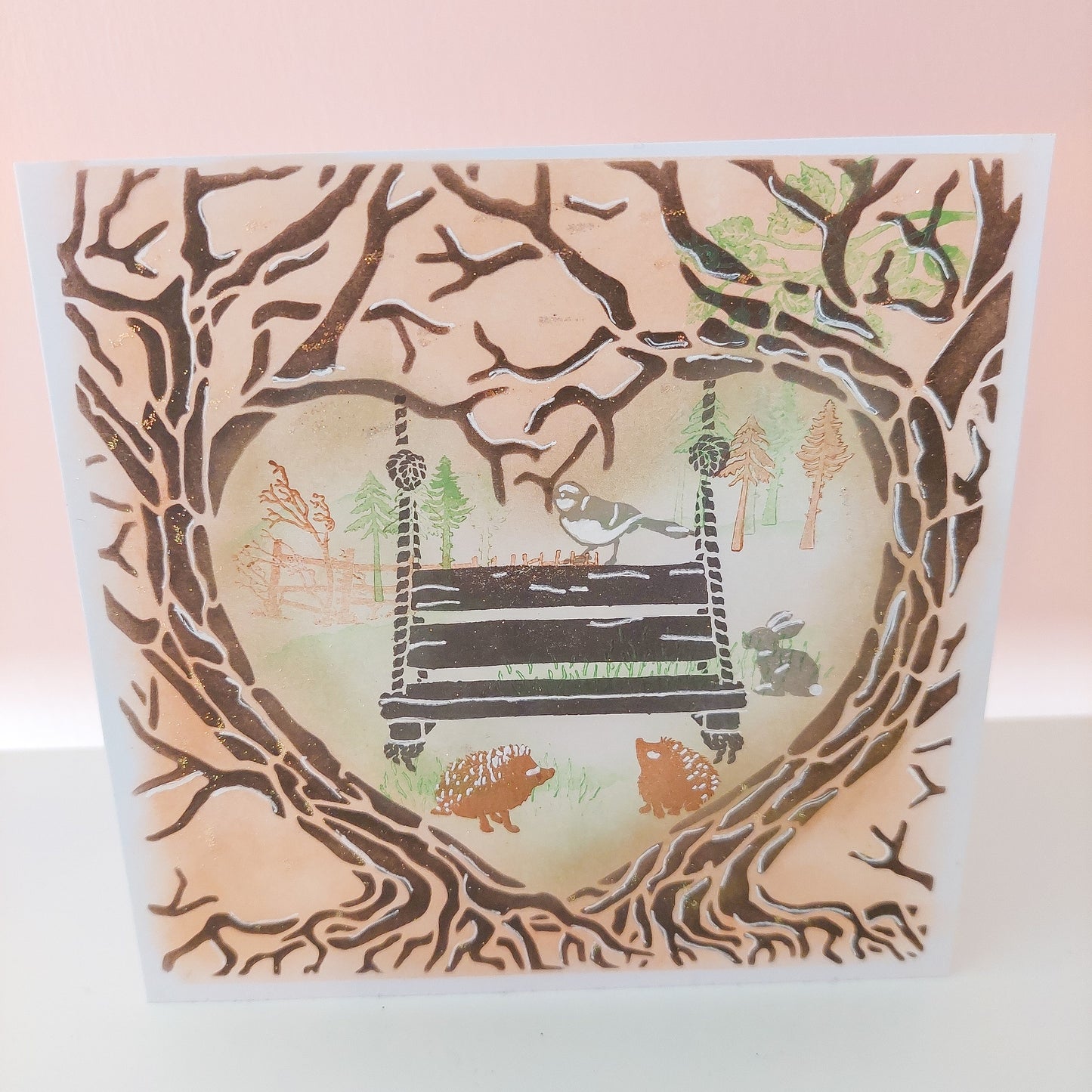 Heart Swing - Stamped Card