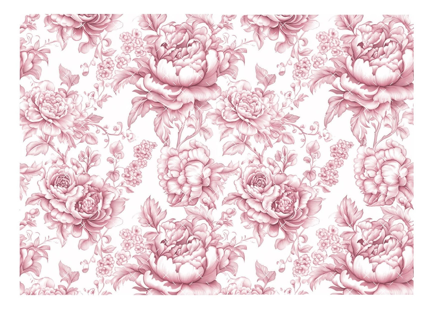 Pink Chinoiserie #3 Icing Sheet Wrap