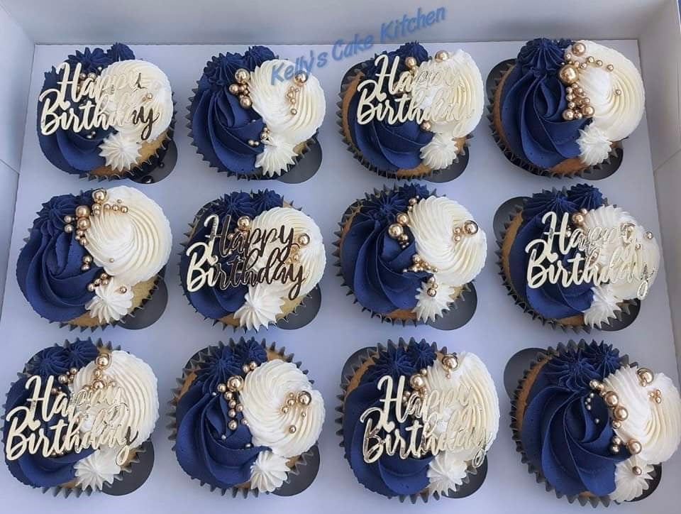 Happy Birthday Card Cupcake Topper