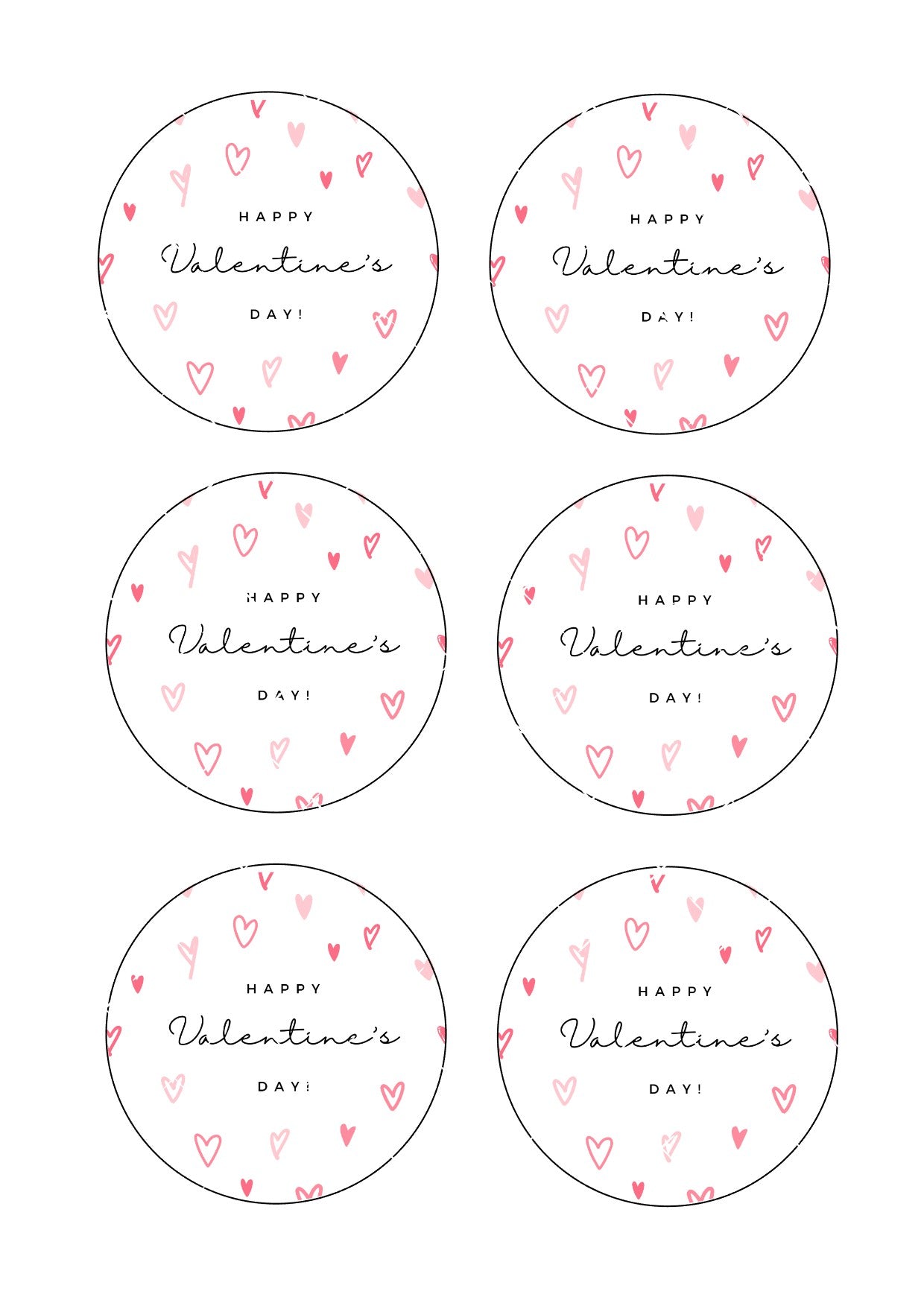 Happy Valentines #9 Icing Sheet Cookie Toppers