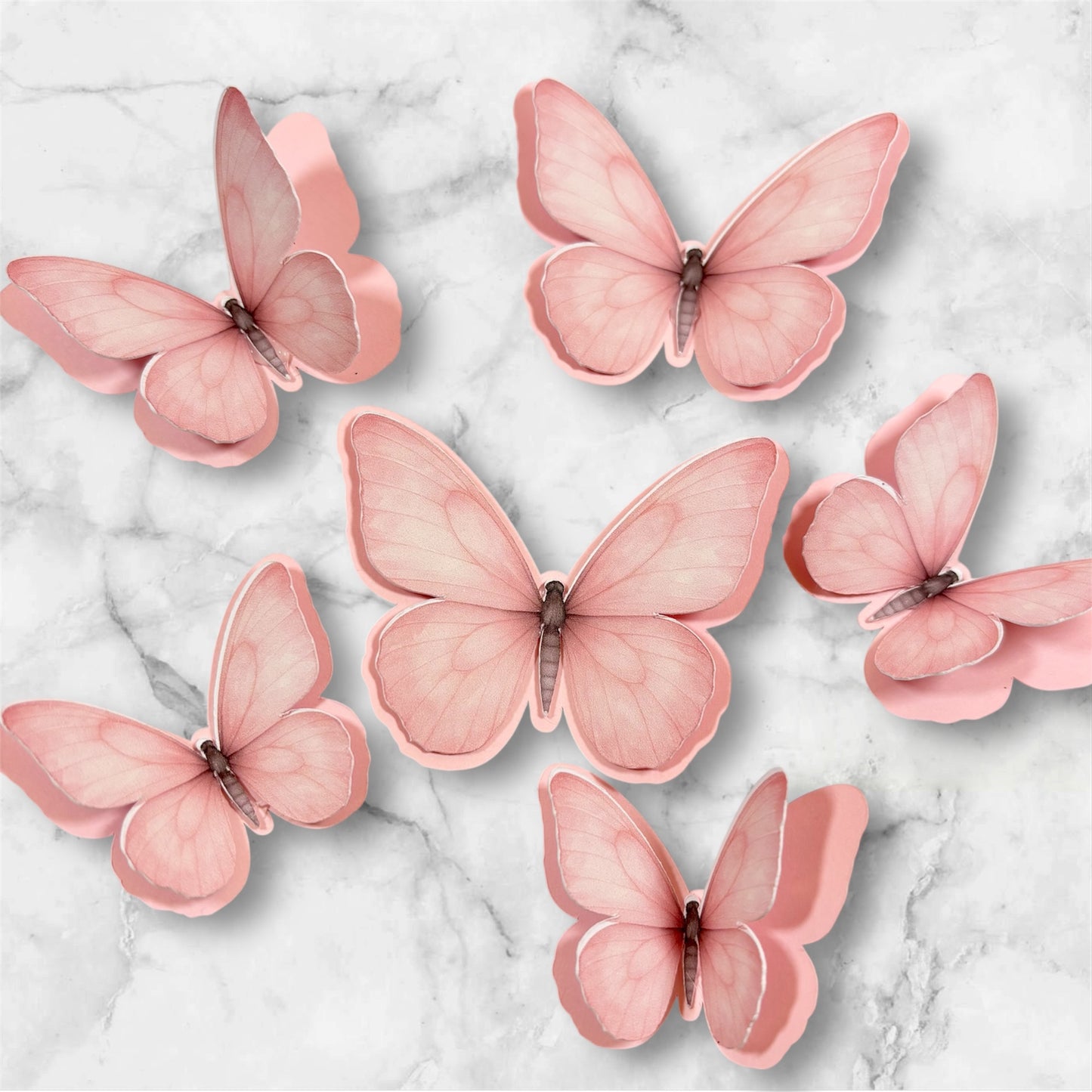 Pastel Pink Butterfly Set