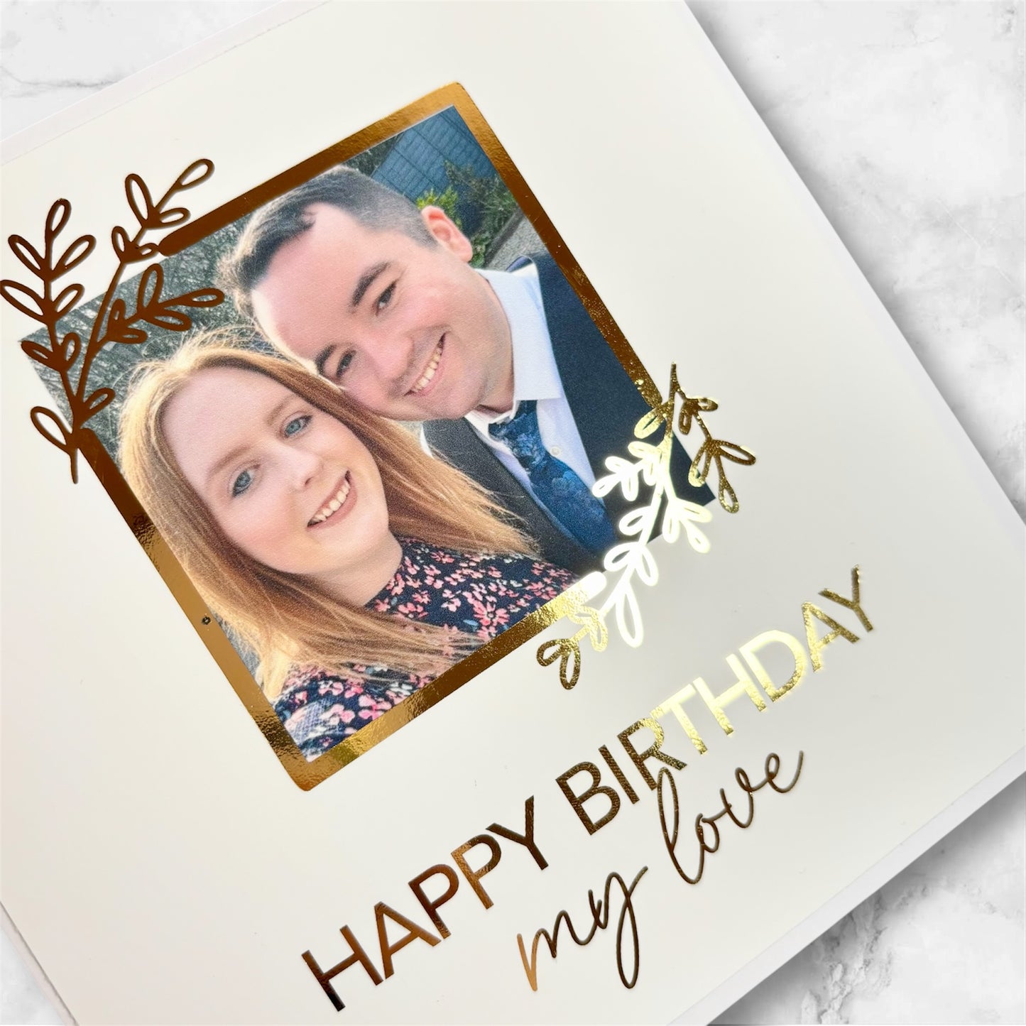 Foliage Photo Foil Card