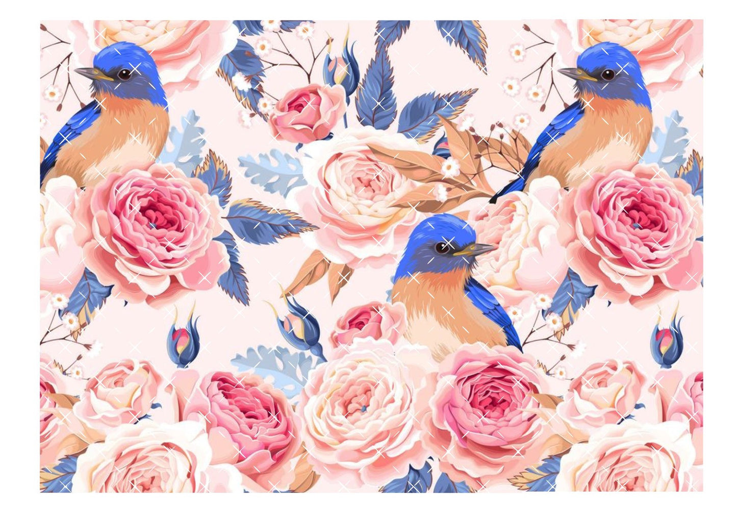 Blue Bird Icing Sheet Wrap