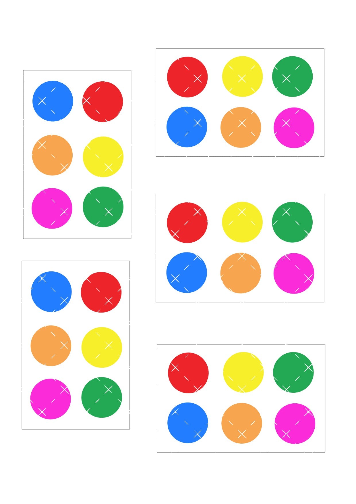 Icing Sheet Bright Round Paint Palette