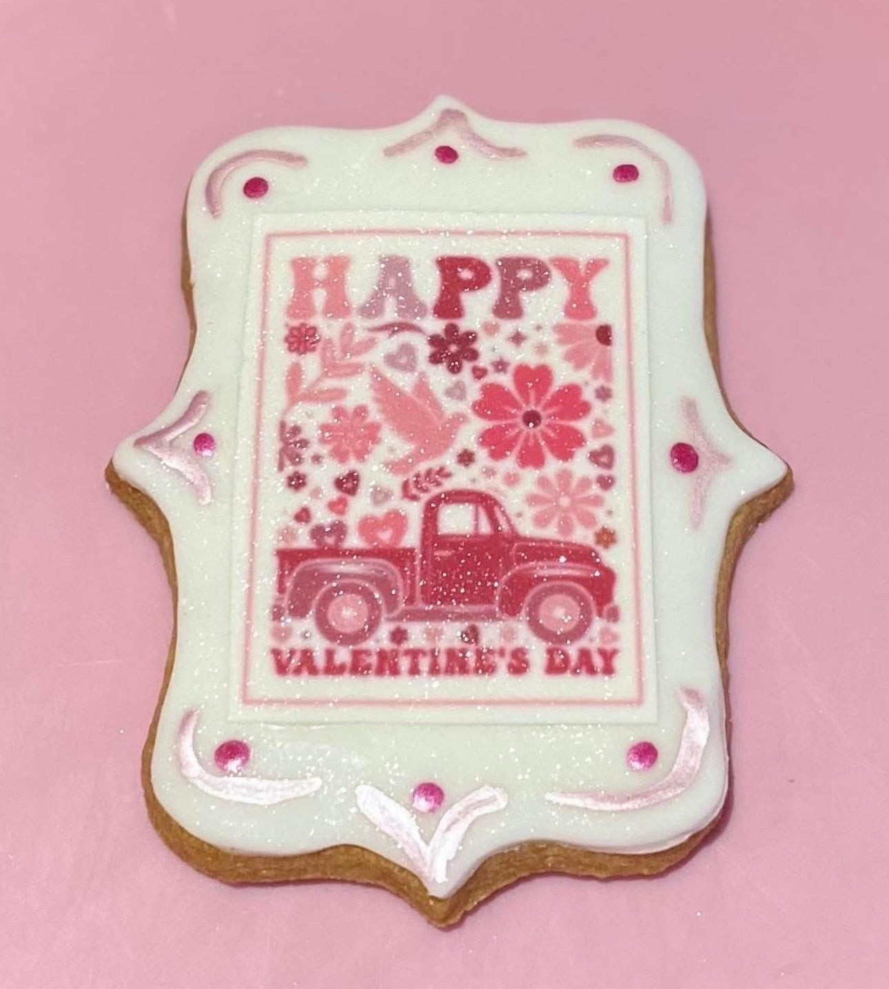 Rectangle Valentines Icing Sheet CupcakeToppers