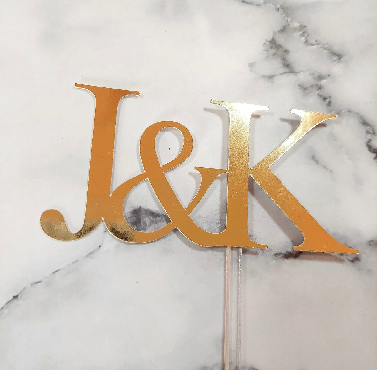 Initial Card Cake Topper