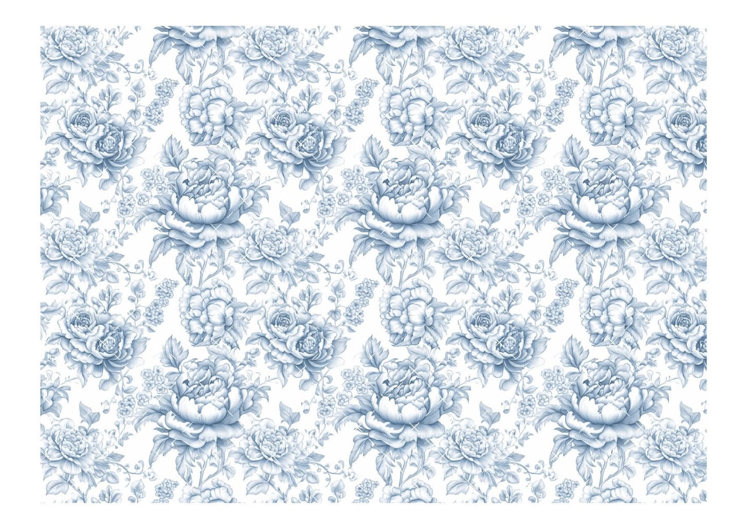Blue Chinoiserie #2 Icing Sheet Wrap