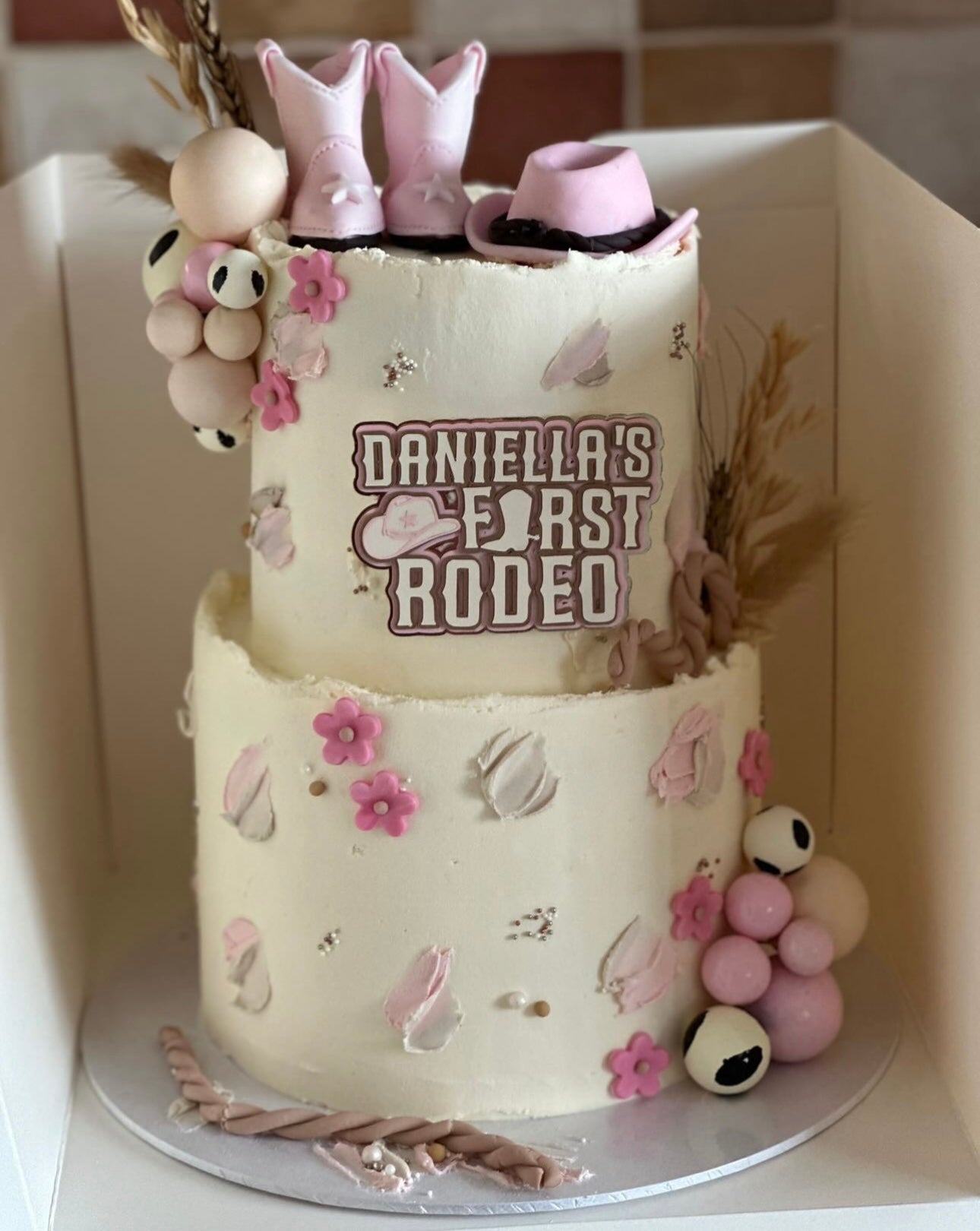 First Rodeo Card Cake Charm/Topper