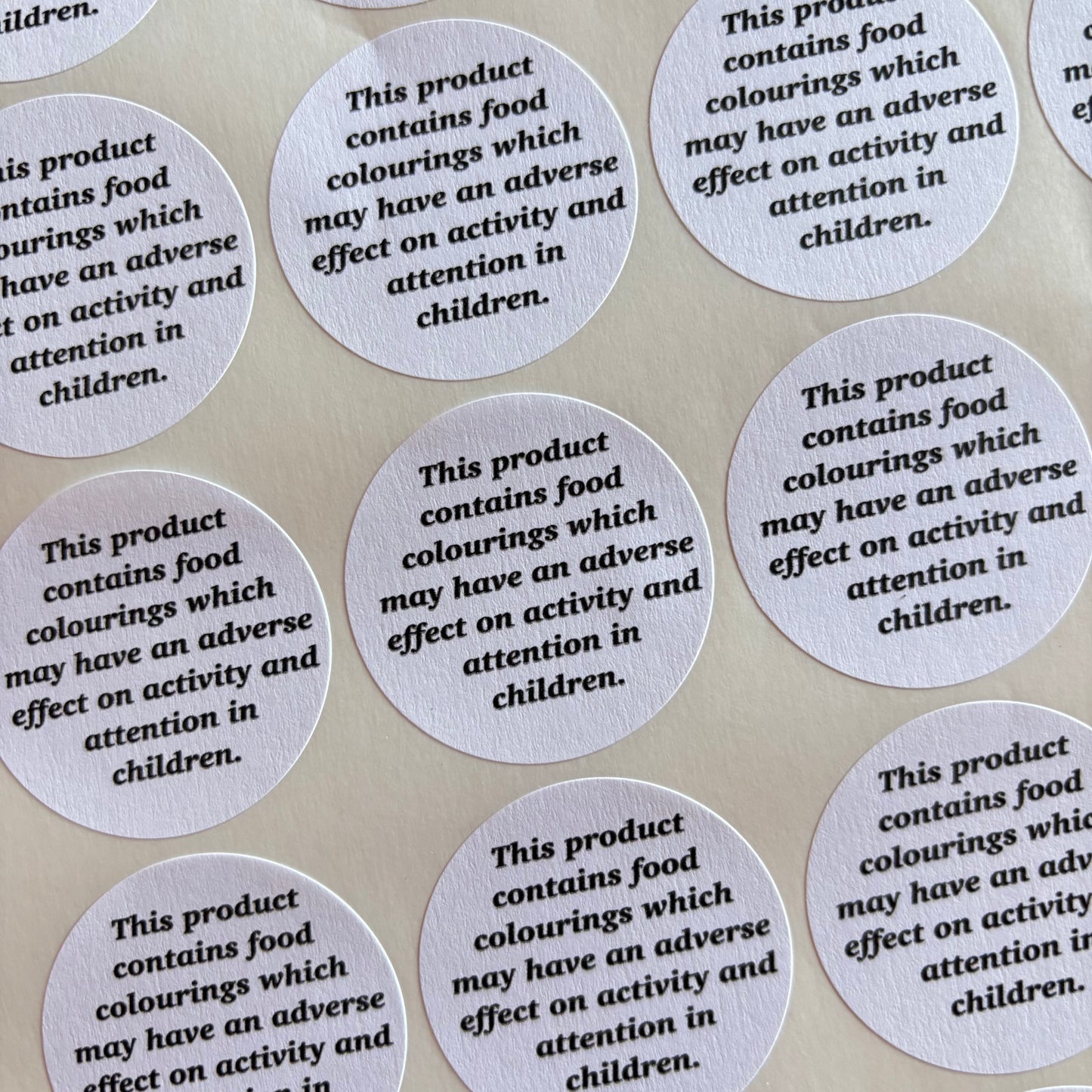 Food Colouring #2 Stickers