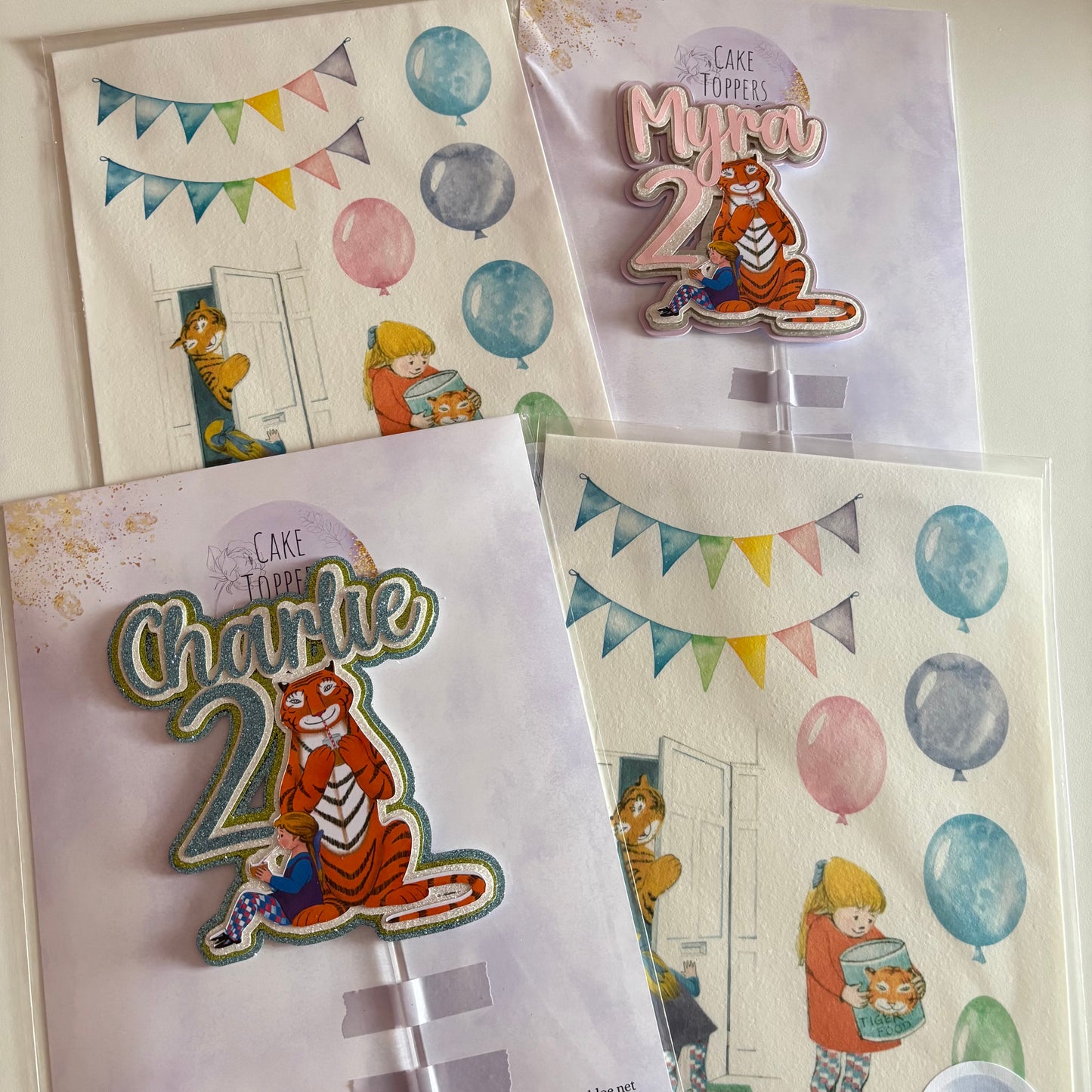 The Tiger Who Came To Tea Cake Topper Set