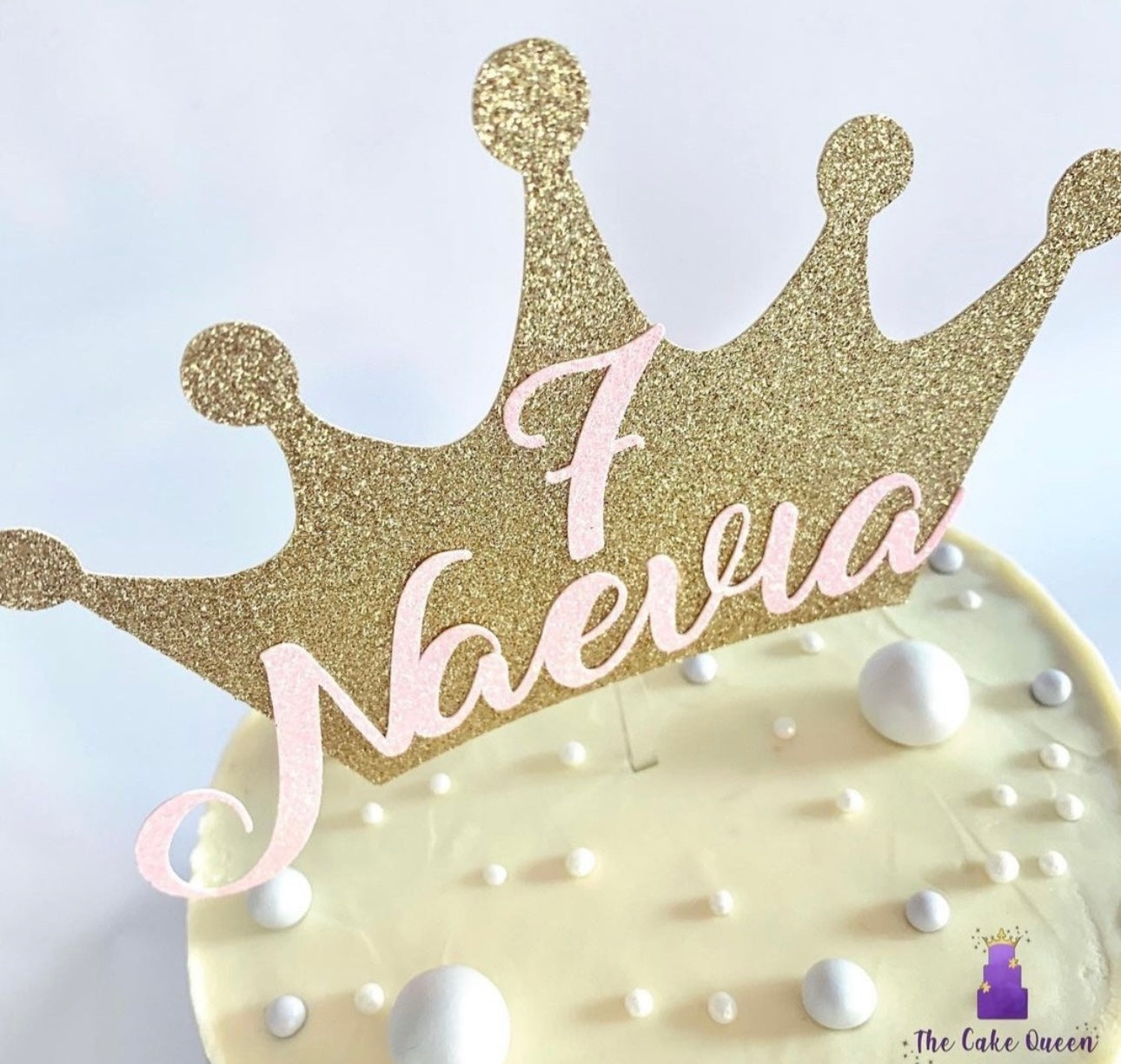 Princess Crown Card Cake Topper