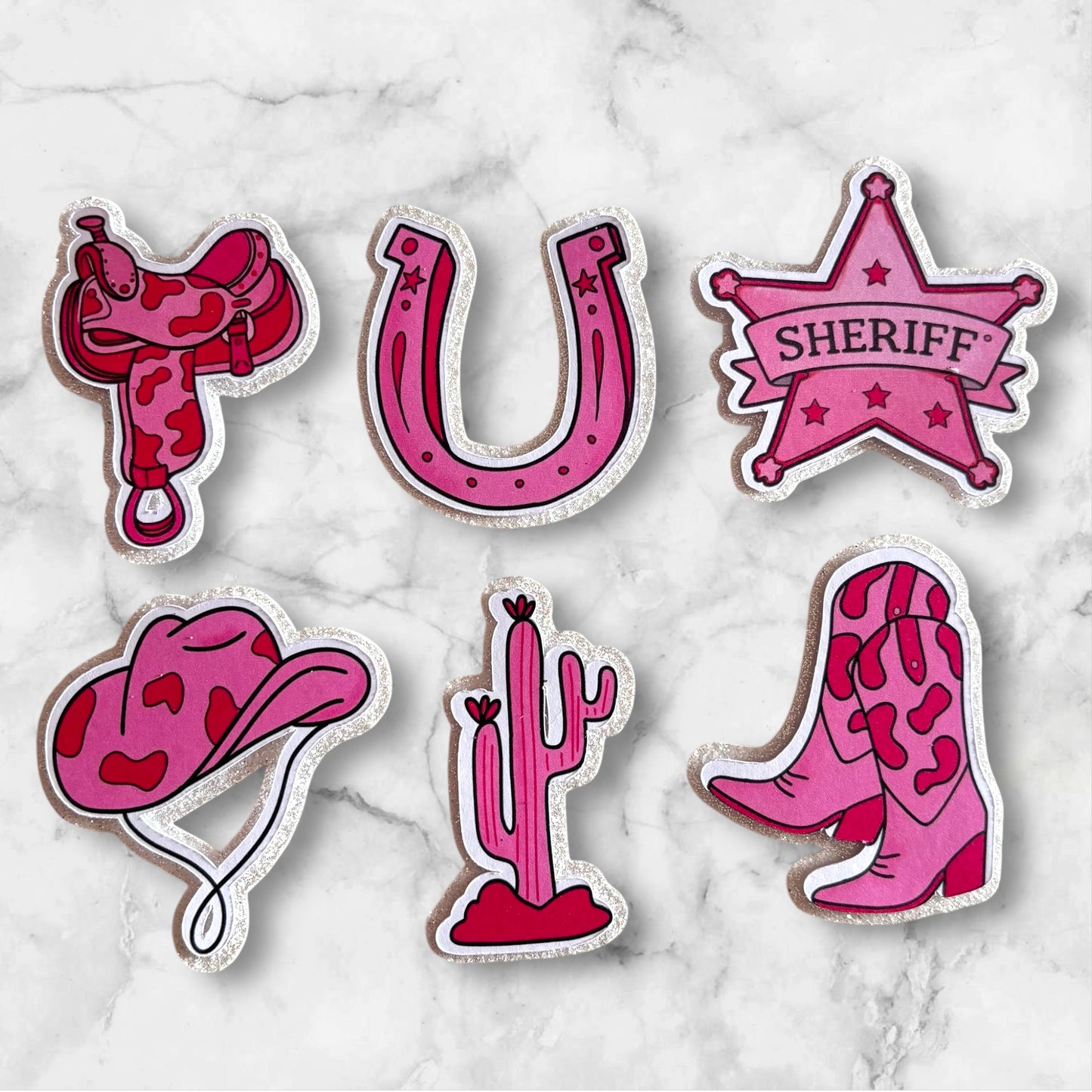 Cowgirl Card Cupcake Toppers