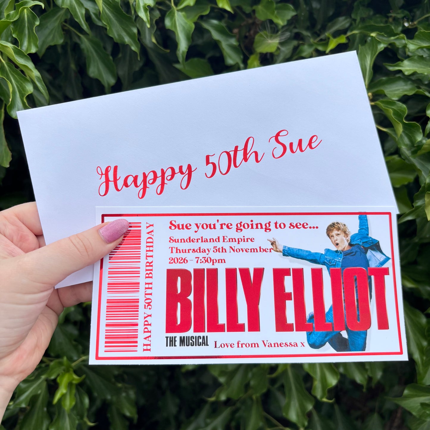 Foil Gift Ticket