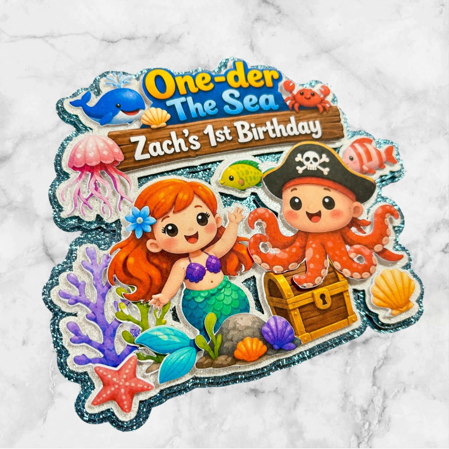 One-der The Sea Cake Topper