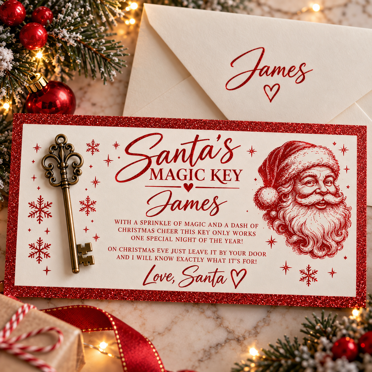 Santa’s Magic Key Foil Ticket