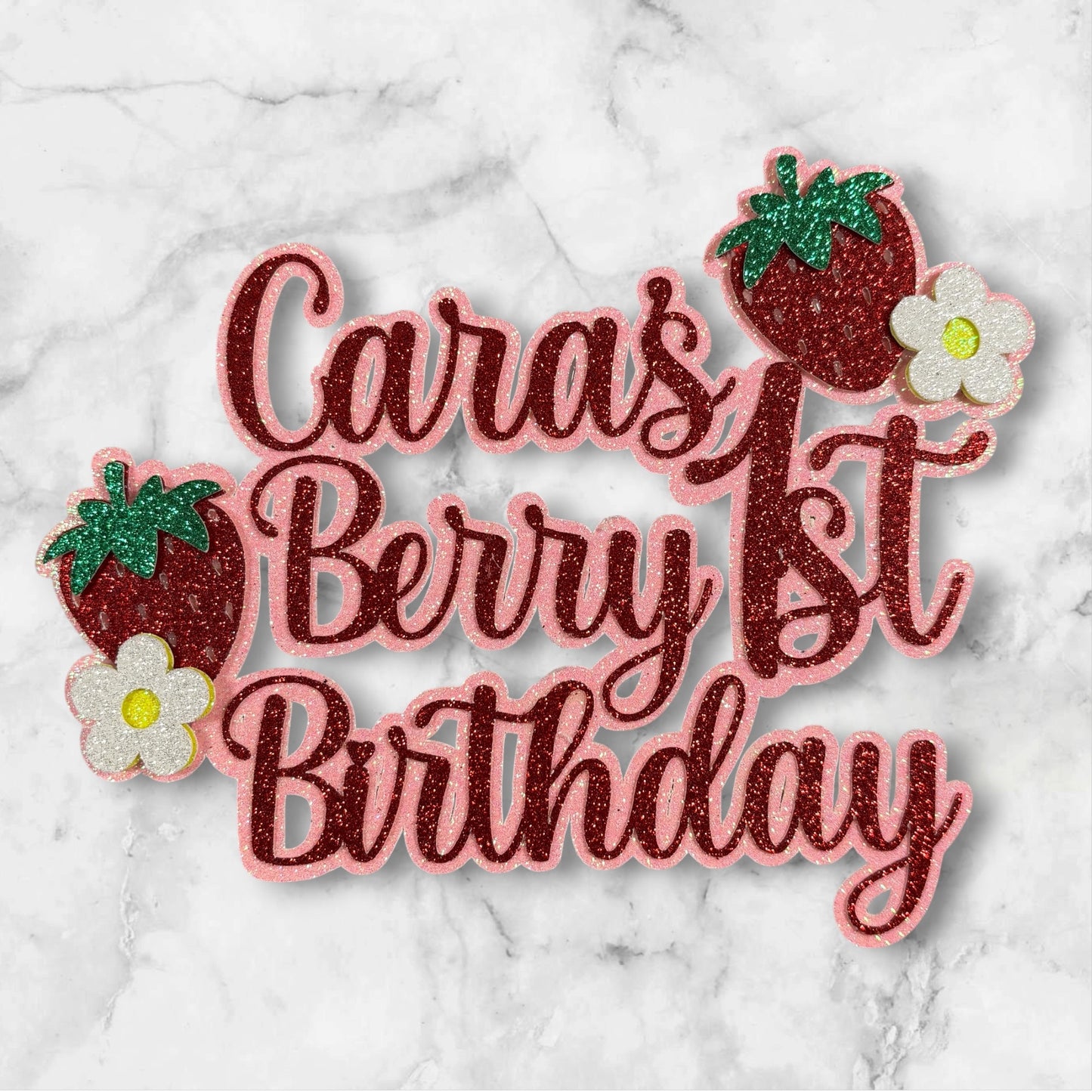Strawberry Cake Topper #2