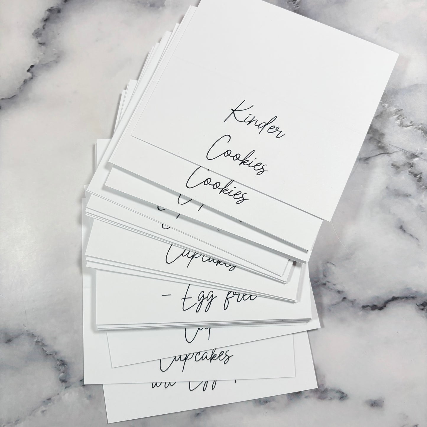 Cake Flavour Tent Fold Cards