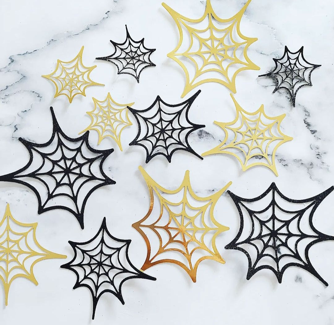Spider Web Superhero Cake Charms