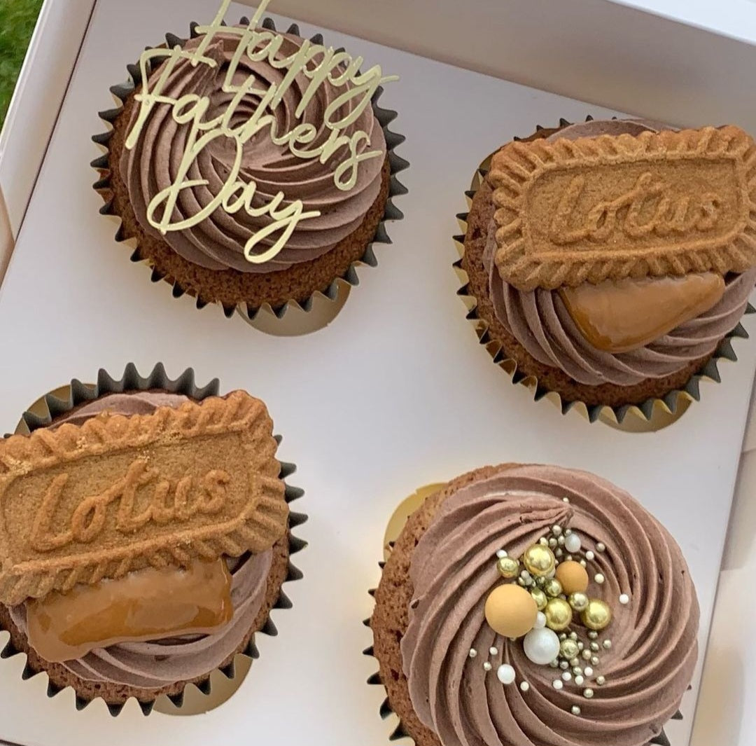 Happy Father's Day, Dad, Card Cupcake Toppers