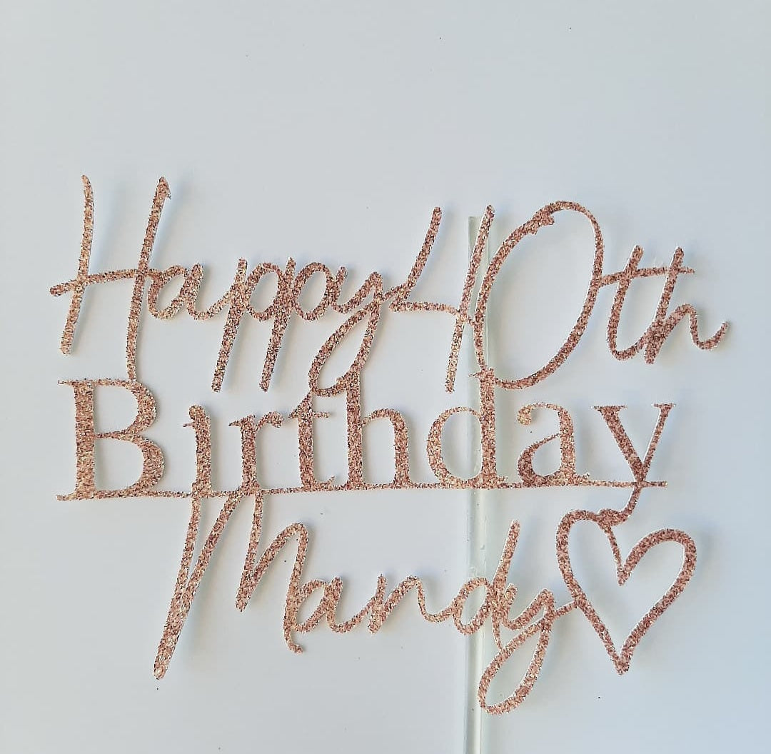 Cake Text Topper #10
