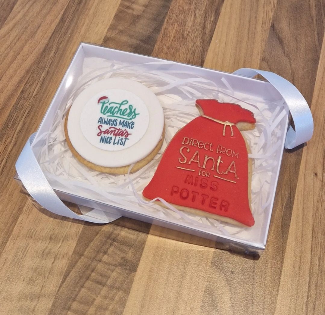 Teacher's Always Make Santa's Nice List Icing Sheet Cupcake Toppers