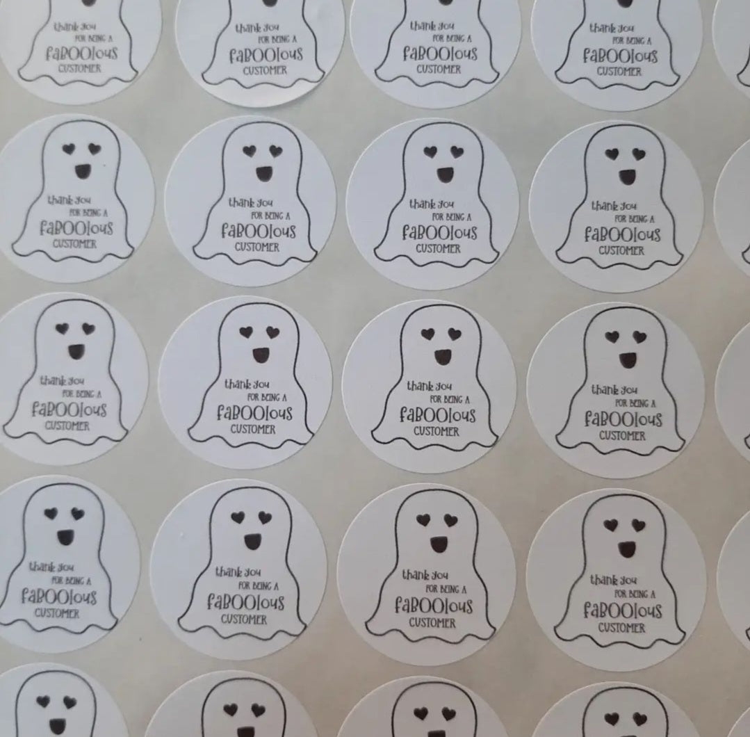 Thank you for being a faboolous customer Stickers