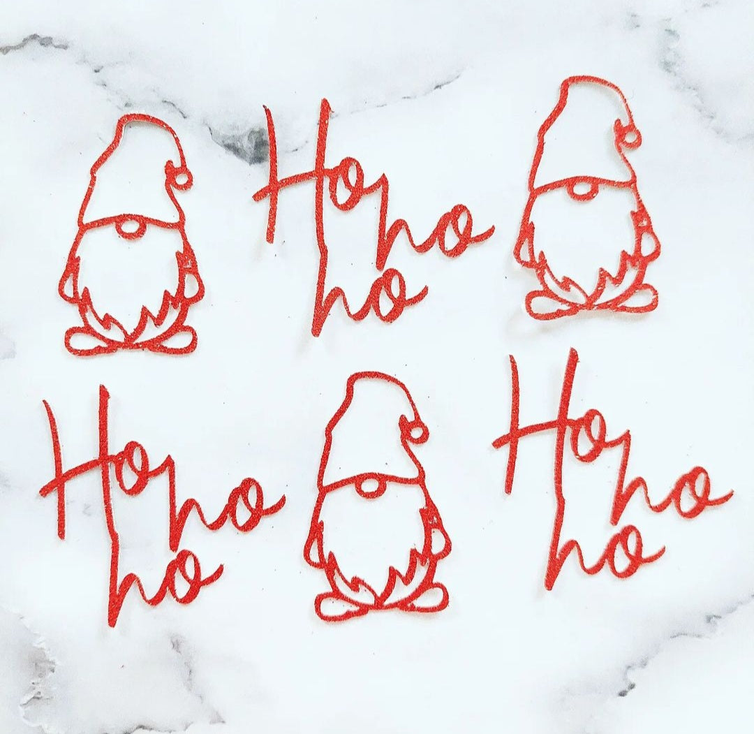 Gonk Hohoho Card Cupcake Toppers