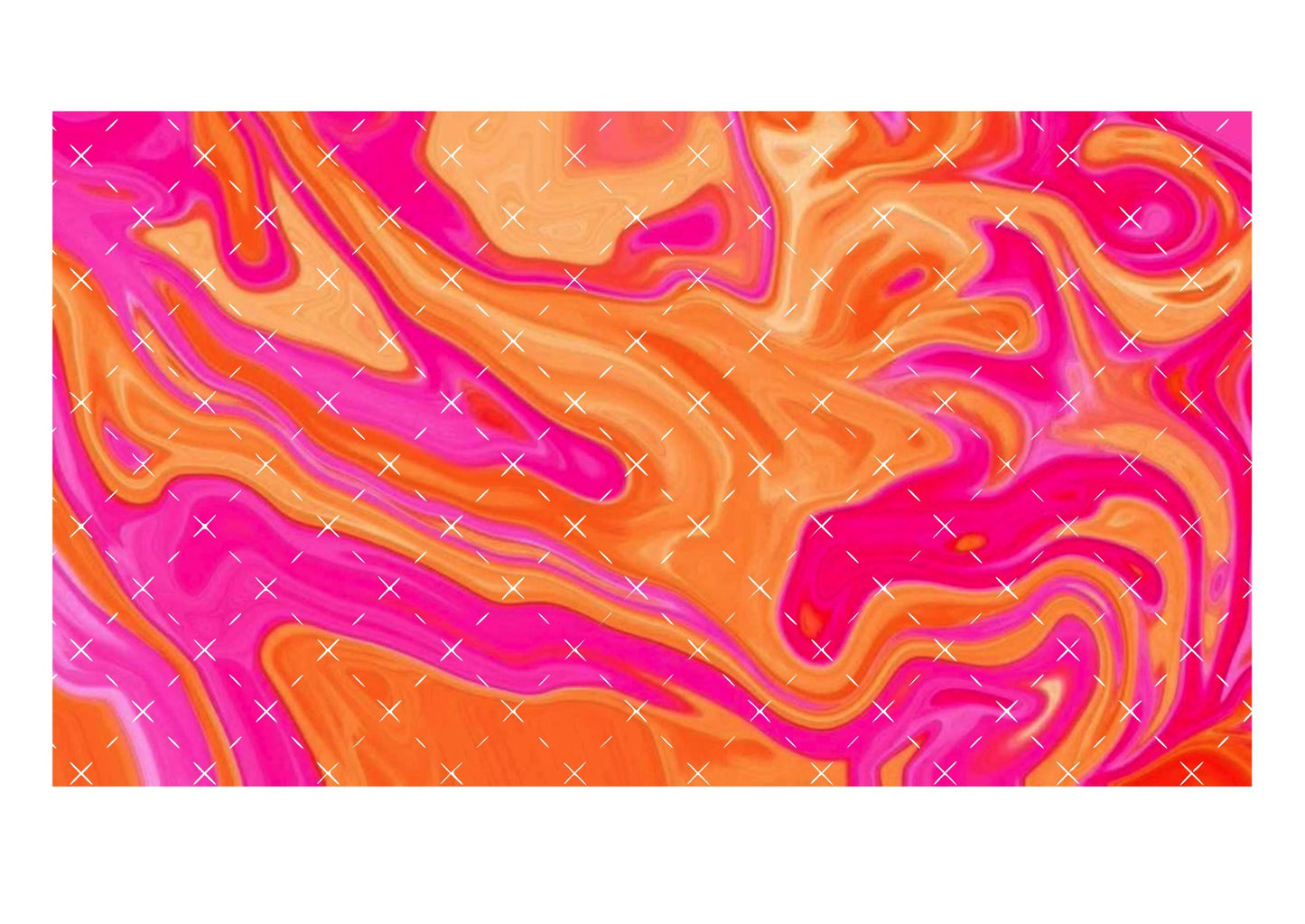 Pink & Orange Swirl Icing Sheet Wrap