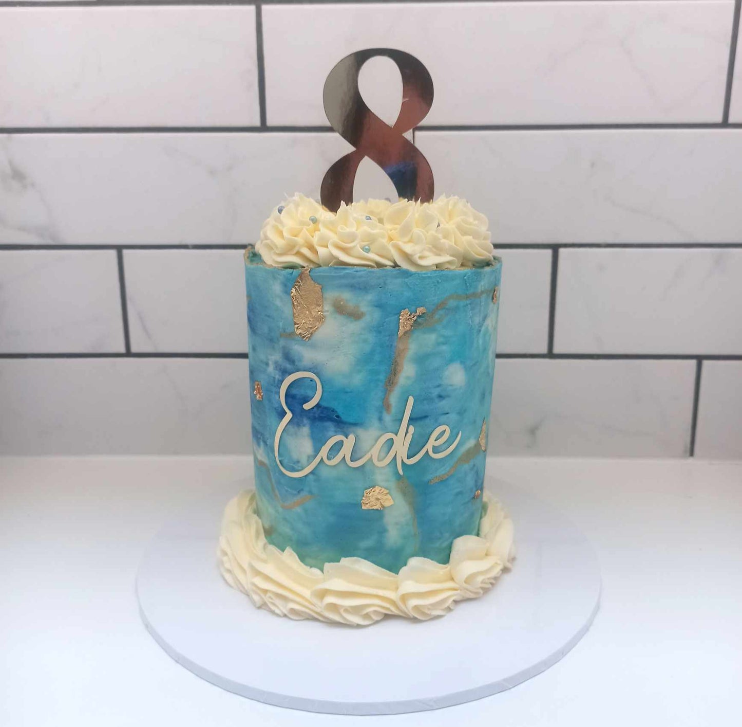 Glitter/Mirror Card Number Topper