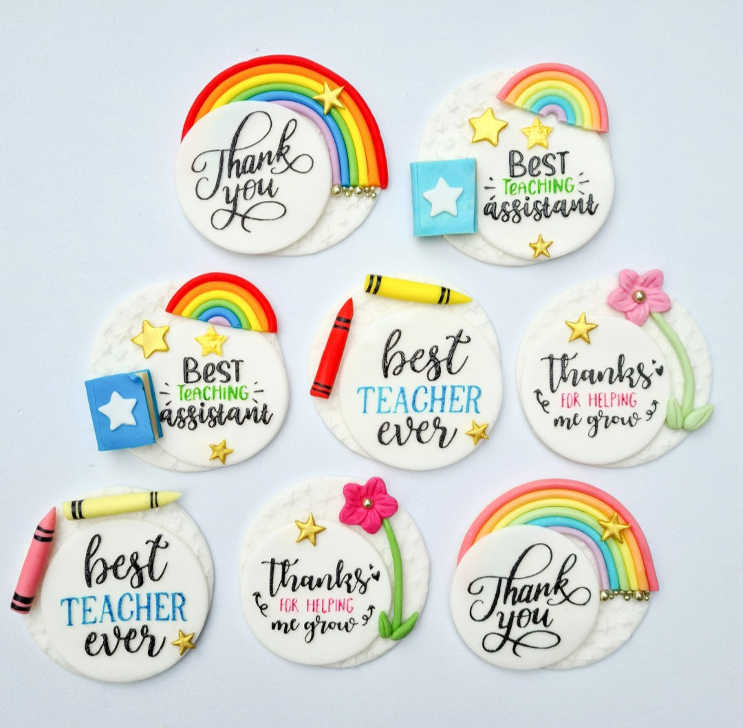 Topper Gool Teacher/School – Cake Toppers by Chloe