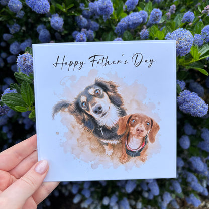 Watercolour Pet Card