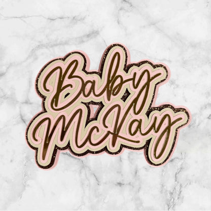 Cowgirl/Cowboy Baby Shower Cake Toppers
