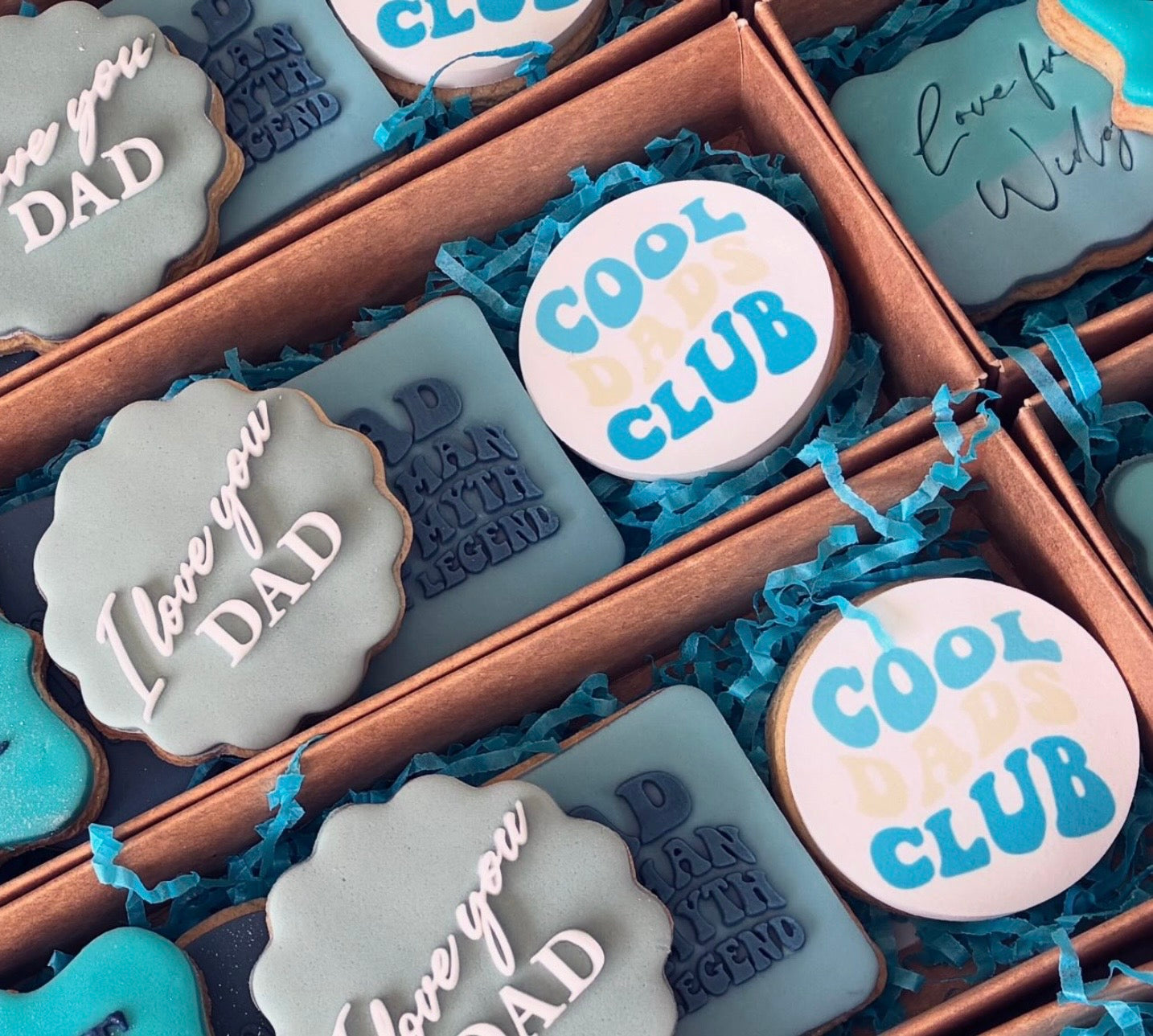 Cool Dads Club Icing Sheet Cupcake Toppers