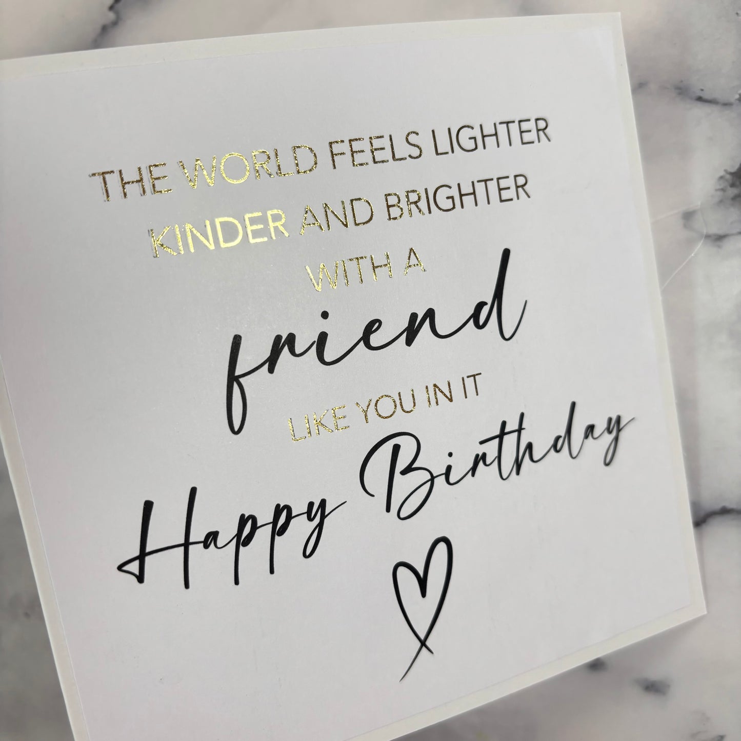 Friend Birthday Foil Card