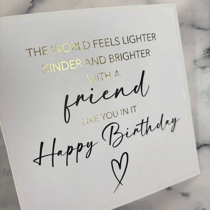 Friend Birthday Foil Card