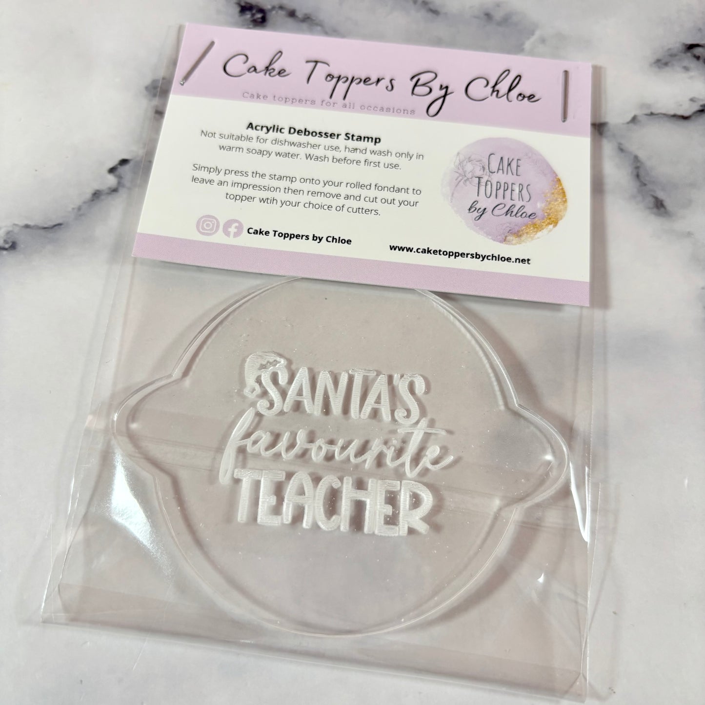Santa’s Favourite Teacher Debosser Stamp