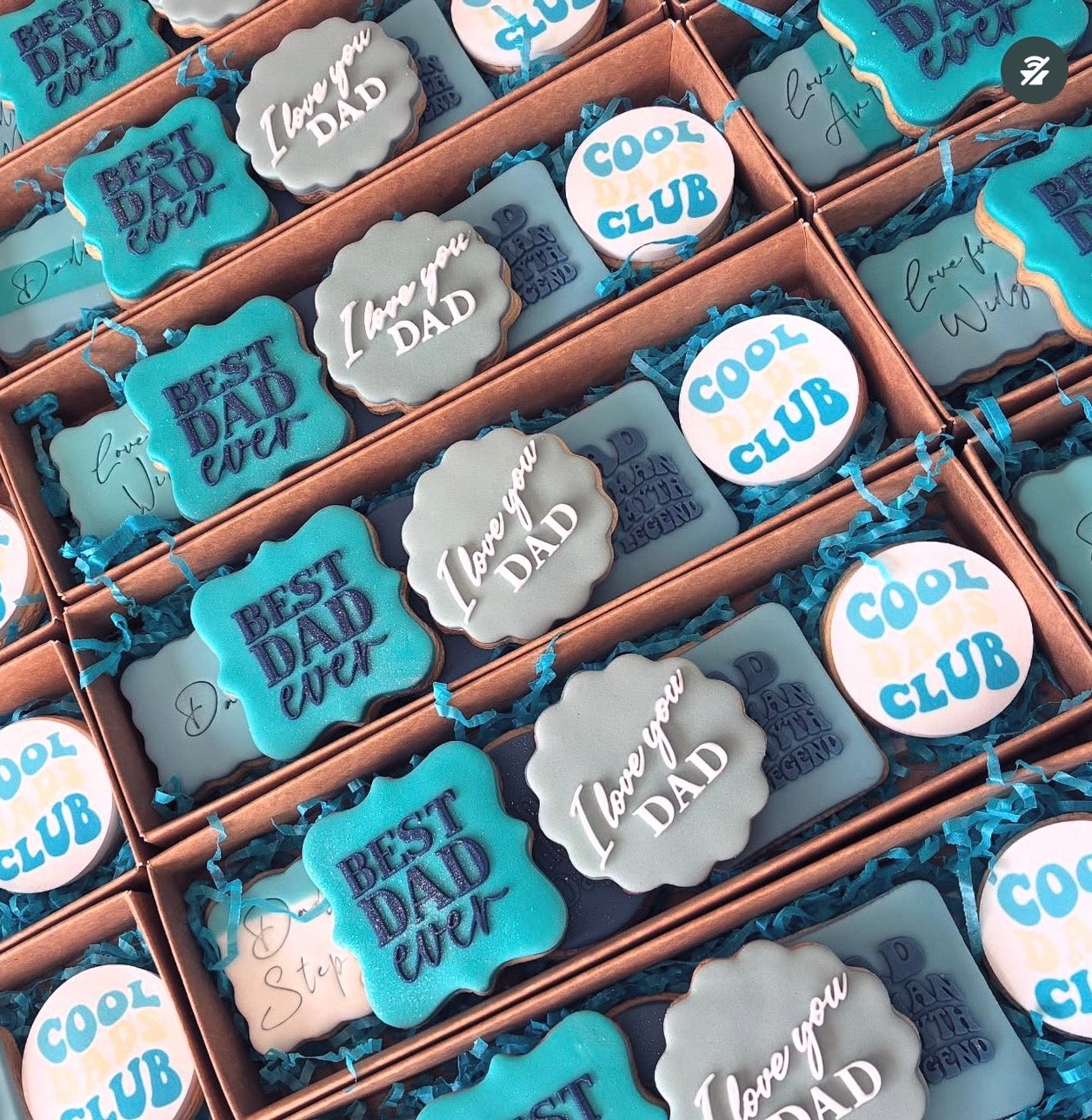 Cool Dads Club Icing Sheet Cupcake Toppers