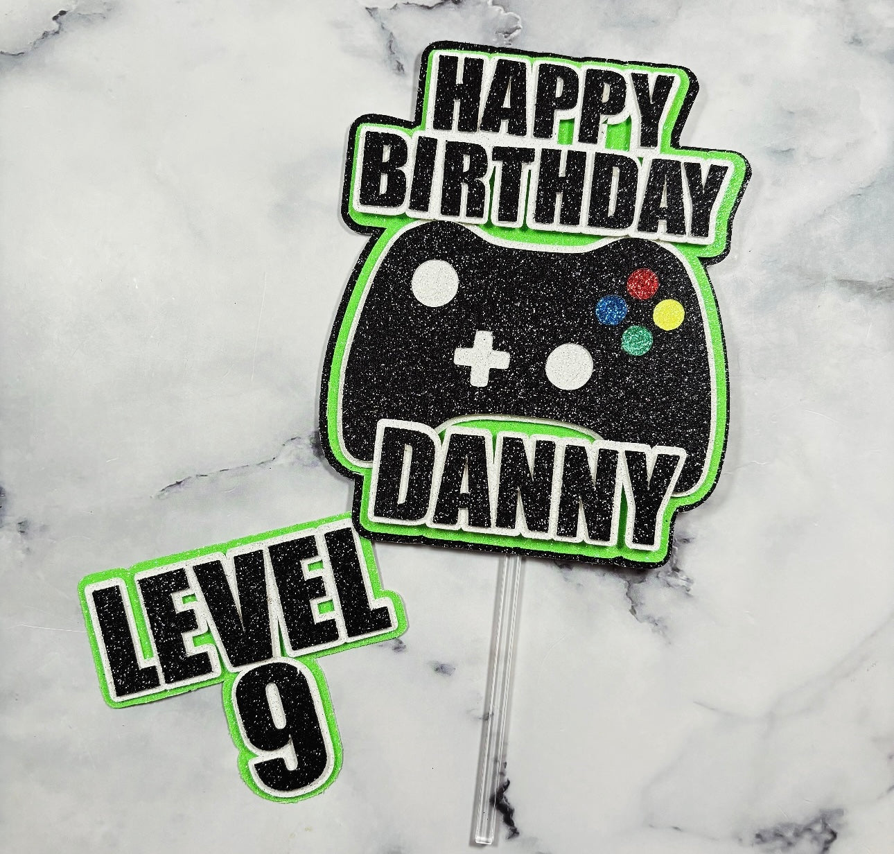 Gaming Cake Topper Set