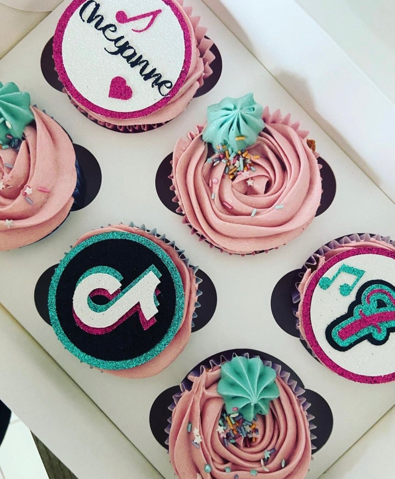 Tik Tok Card Cupcake Toppers