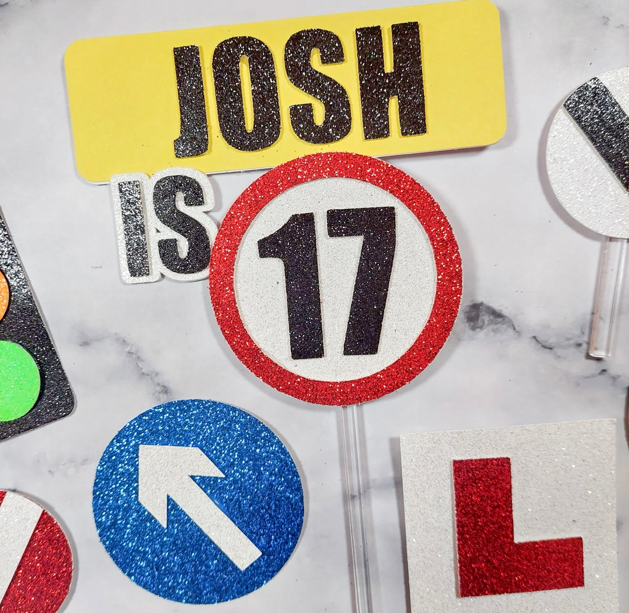 Learner Driver #3 Cake Topper Set