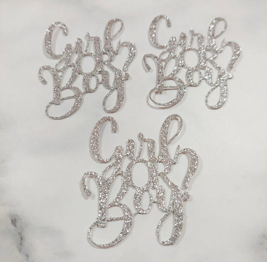 Boy or Girl? Card Cupcake Topper