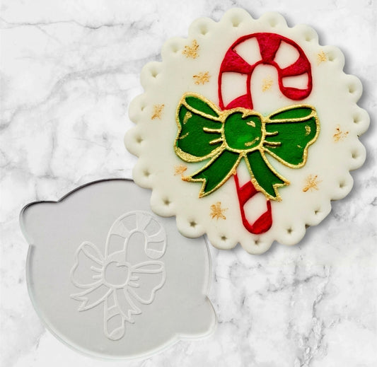 Candy Cane Debosser Stamp