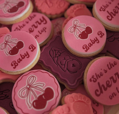 She’s The Cherry On Top Icing Sheet Cupcake Toppers