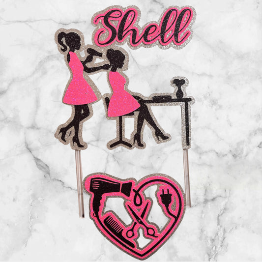 Hairdressing Card Topper Set
