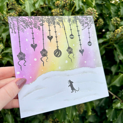 Hand Stamped Christmas Card 2025 #4