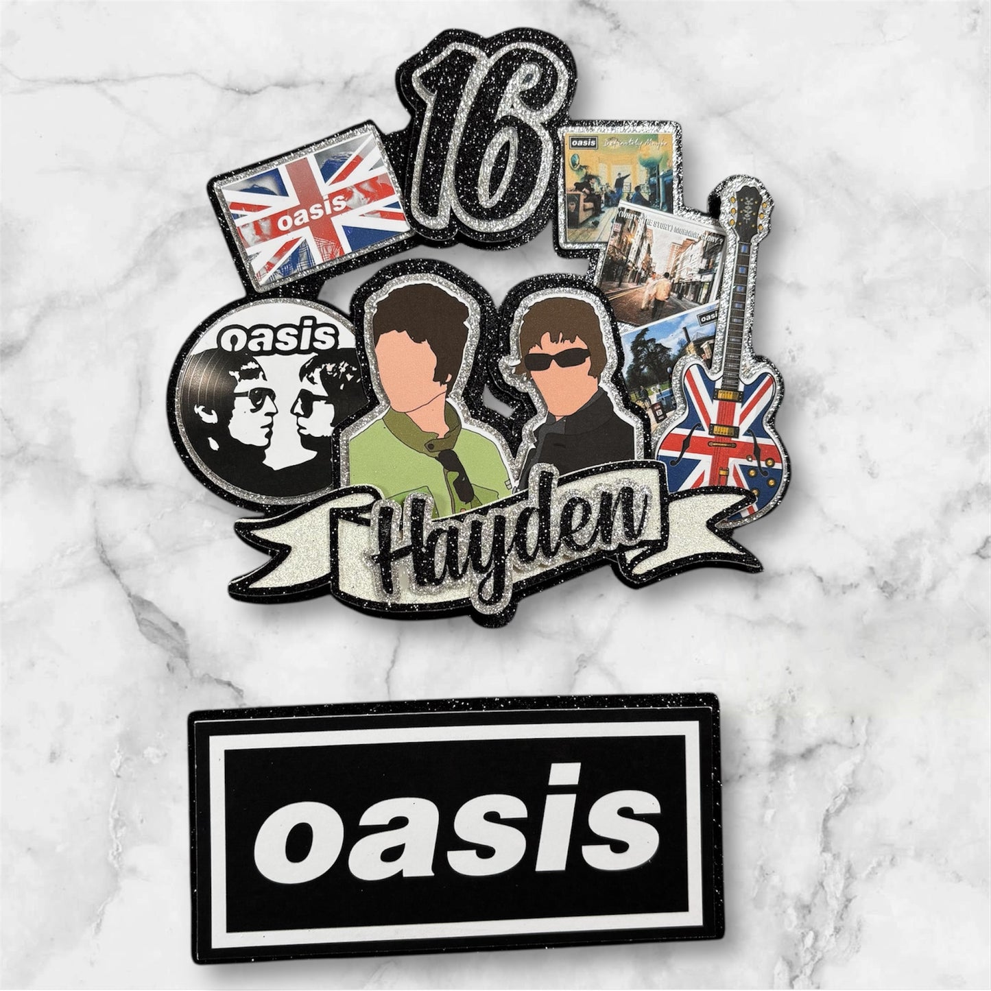 Oasis Card Cake Topper