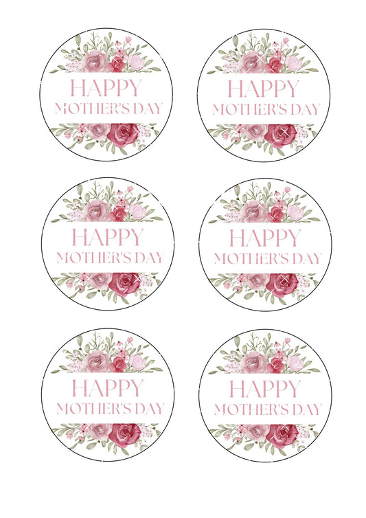 Mother's Day Icing Sheet Cookie Toppers #11